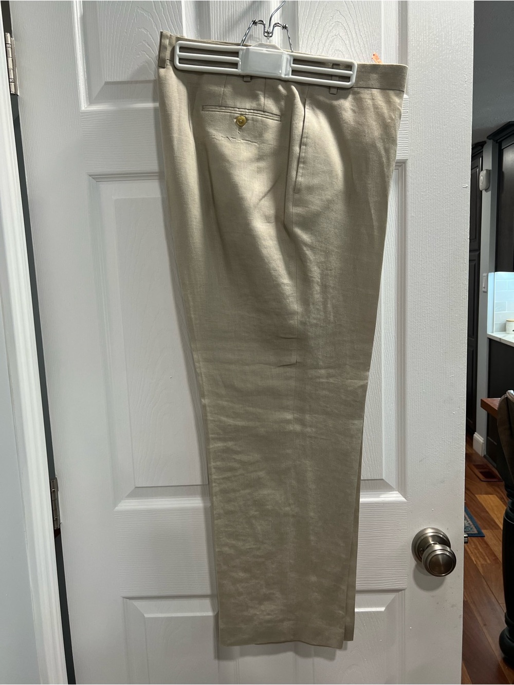 Ralph Lauren Men’s Light Beige Dress Pants - 100% Linen 42/30